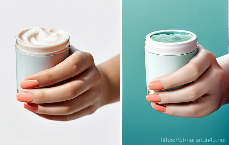 네일아트와 네일케어의 차이점 - **Prompt: Vibrant Nail Art Expression**
    "A detailed, high-fashion close-up of a pair of well-man...